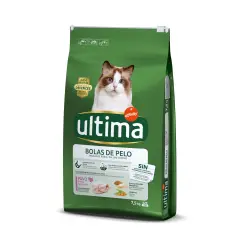 Ultima Bolas de Pelo pienso para gatos - 7,5 kg