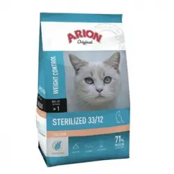 Arion Original Sterilized Weight Control 33/12 Salmón, 7,5 Kg