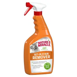 Nature's Miracle quitamanchas y quitaolores para gatos: ¡15 % de descuento! - Spray quitamanchas y quitaolores persistentes (709 ml)
