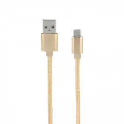 Mooov Cable Nylon USB-C/USB-A 1m Oro