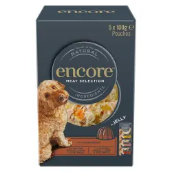 Encore en gelatina en bolsitas 5 x 100 g para perros - Pack mixto - Selección de carne