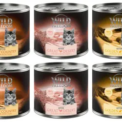 Wild Freedom Kitten 6 x 200 g - Pack mixto: 2xWild Desert, 2xWide Country, 2xGolden Valley