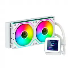 Abysm Gaming Refrigeración Líquida Oceanic 240 White Argb, Con Pantalla Lcd De 2.8''