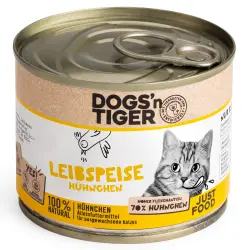 Dogs'n Tiger Senior 6 x 200 g comida húmeda para gatos - Pollo y salmón