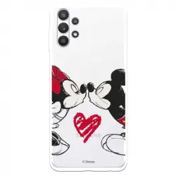 Funda Oficial de Disney Mickey y Minnie Beso Clásicos Disney para Samsung Galaxy A32 5G