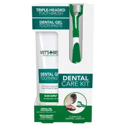 Vet's Best® Set de higiene dental para perros - Cepillo y pasta de dientes
