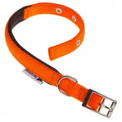 Collar Nylon Daytona C Orange para perros Ferplast, Tallas 27 - 35 Cms