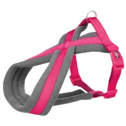 Arnés acolchado Trixie Premium Touren fucsia para perros - Talla S–M: 40–70 cm perímetro de pecho