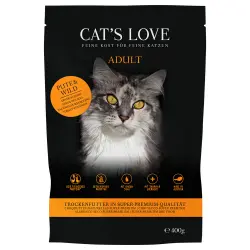 Cat's Love Adult, con pavo y caza pienso para gatos - 400 g