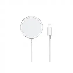 DCU Tecnologic Cargador Inalámbrico Qi 15W Blanco
