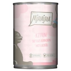 MjAMjAM Kitten 6 x 400 g  - jugoso pollo con aceite de salmón