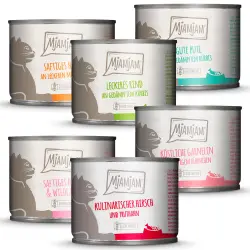 MjAMjAM comida húmeda para gatos 6 x 200 g - Pack mixto - Pack mixto (6 variedades)