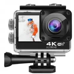 Kinsi H25R Cámara Deportiva 4K Wifi Táctil Doble Pantalla HD