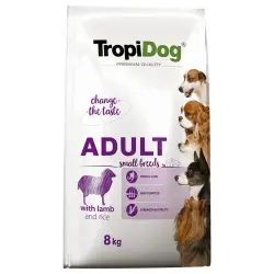 Tropidog Premium Adult Small cordero y arroz pienso para perros - 8 kg