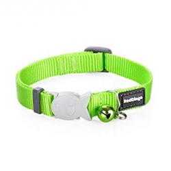 Collar para gatos liso con cierre pez lima