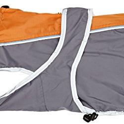 Impermeable para perros Solid gris y naranja 45 cm