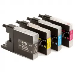 ZipZap Cartuchos Tinta Compatible con Brother LC-1240/LC-1280 Multicolor Pack 10