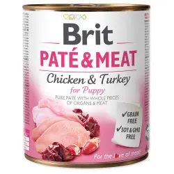 Brit Paté & Meat Cachorro 6 x 800 g - Pollo y Pavo