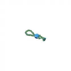 Buster Colour cuerda elastica doble nudo y pelota, Color Verde