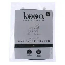 Pañal lavable kooa para perros macho - Talla S