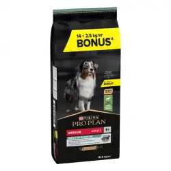 Pro Plan Medium Adult OptiDigest cordero - 14 kg + 2,5 kg ¡gratis!
