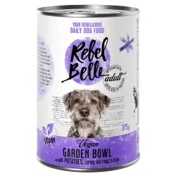 Rebel Belle Adult Vegan Garden Bowl comida vegana para perros - 6 x 375 g