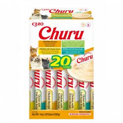 20x14gr Pack Churu para gato adulto Pure Mix de Pollo