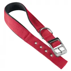 Collar Nylon Daytona C Rojo para perros Ferplast, Tallas 45 - 53 Cms