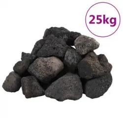 Rocas Volcánicas Negras 25 Kg 5-8 Cm Vidaxl