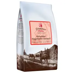 Stephans Mühle snacks con escaramujo para caballos - 3 x 1 kg - Pack Ahorro