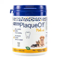 PlaqueOff Polvo Antisarro para higiene bucal de mascotas
