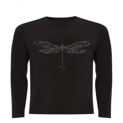 Camiseta unisex libélula color Negro