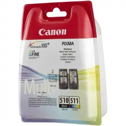 Cartucho de Tinta Original PG510+CL511 Pack Negro + Tricolor