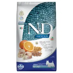 Farmina N&D Ocean Healthy Cereal Bacalao y Naranja Adulto Mini - 2,5 kg