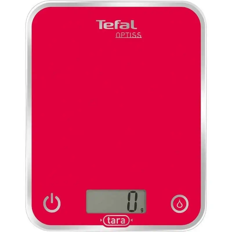 Tefal Optiss BC5003V1 Báscula de Cocina Roja