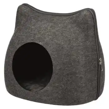 Trixie Refugio Acogedor Gato 38 × 35 × 37 Cm - Gris Antracita - Para Gatos