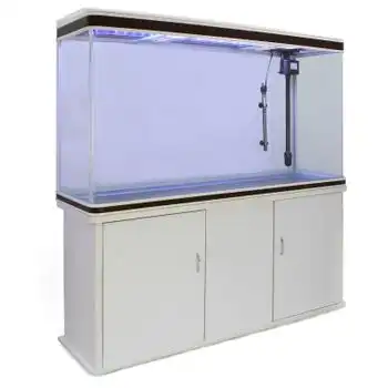 Acuario Completo De 300l Con Mueble Blanco