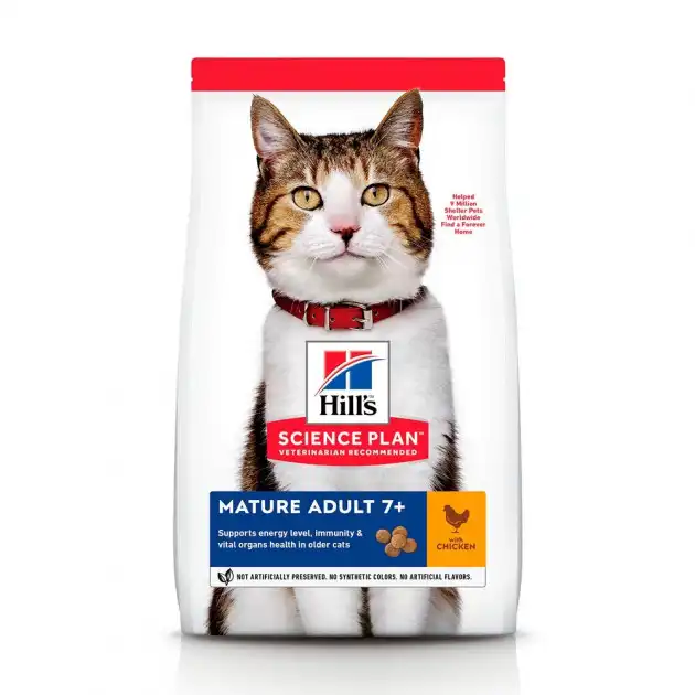 Hill's Science Plan Mature Adult 7+ Pollo pienso para gatos