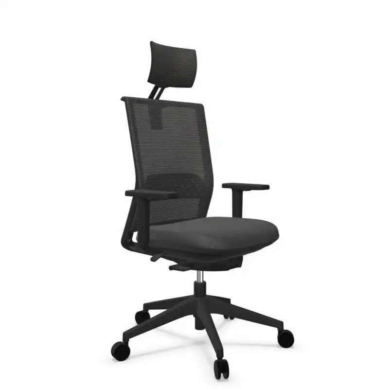 Actiu Stay Silla de Oficina con Cabezal Negra