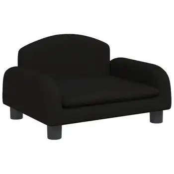 Cama Para Perros De Tela Negra 50x40x30 Cm Vidaxl