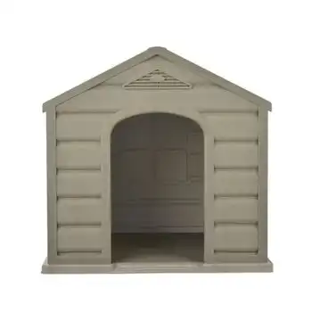 Caseta Perro Para Jardin De Resina, 61x68x59 Cm Kennel Small Kitgarden Beige/terracota