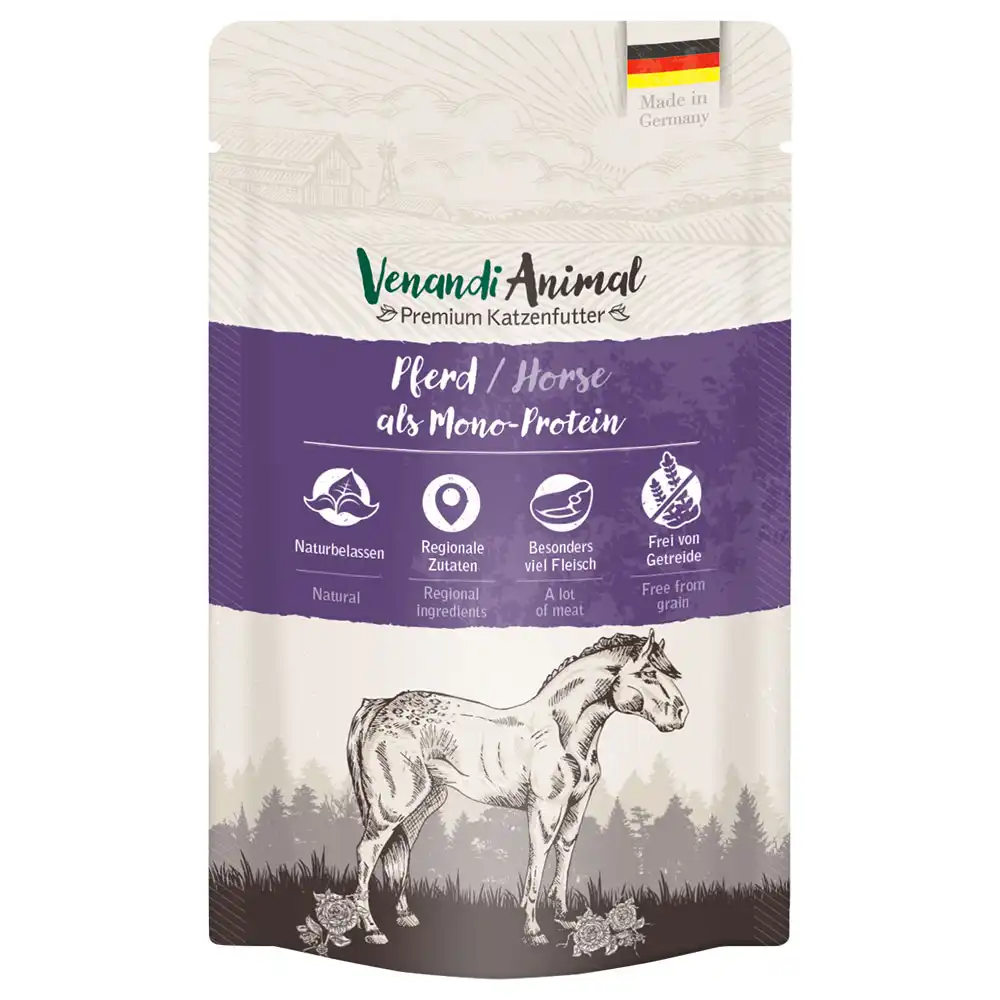 Monoproteína animal Venandi 12 x 125 g - Caballo