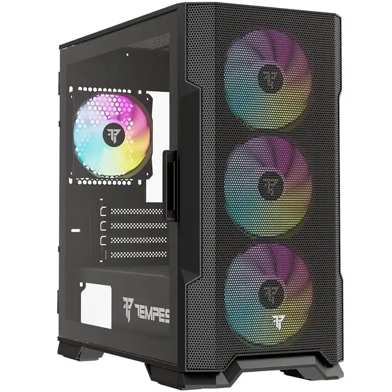 Tempest Stockade ARGB M-ATX Cristal Templado USB 3.0 Negra