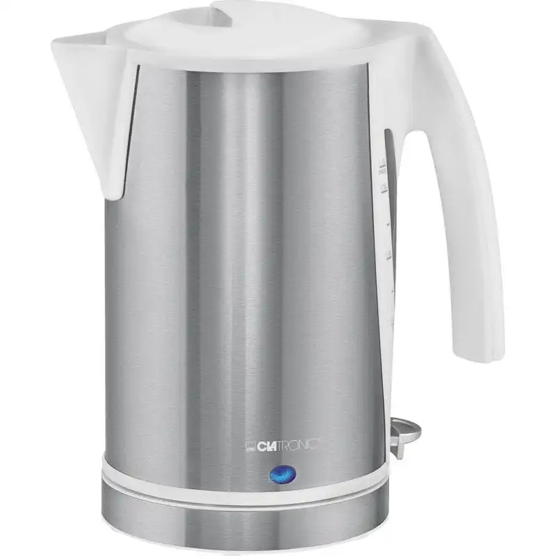 Clatronic WKS 3288 Hervidor de Agua 1.7L 2200W Blanco/Inox