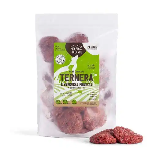 Pack de menú completo BARF para perros sabor Ternera