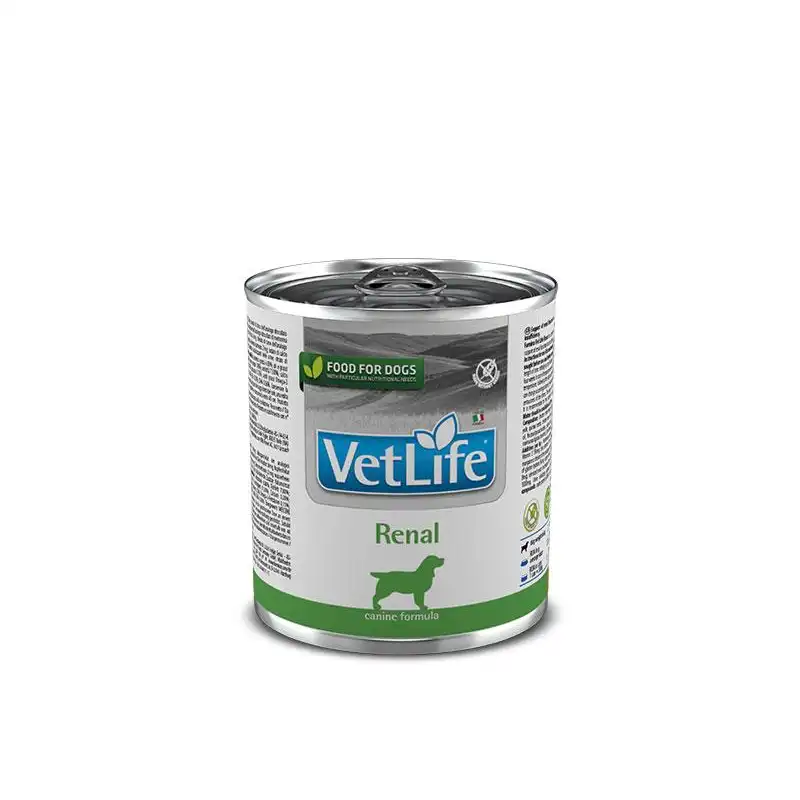 Farmina vet life dog renal caja 6x300gr dieta húmeda para perros, Unidades 6x300Grs