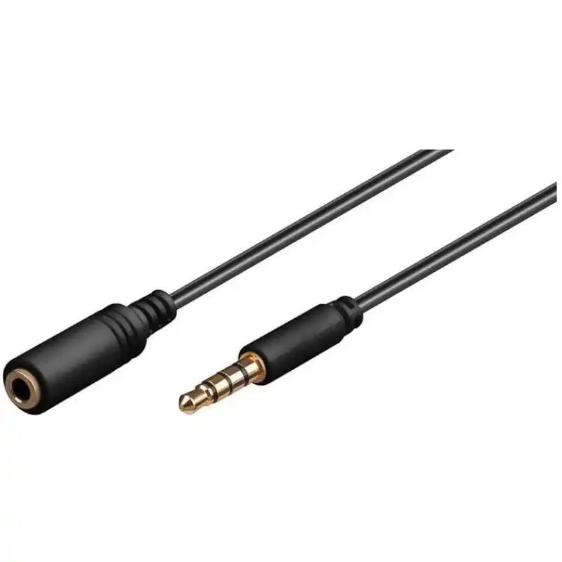 Goobay Cable Extensor Jack 3.5mm 4 pines Macho/Hembra 1m Negro