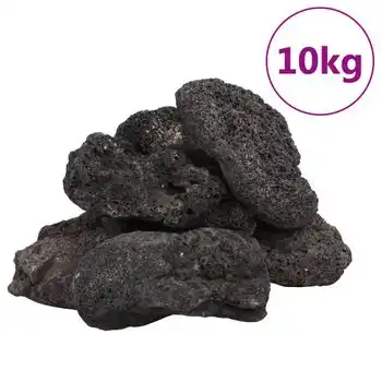 Rocas Volcánicas Negras 10 Kg 10-30 Cm Vidaxl