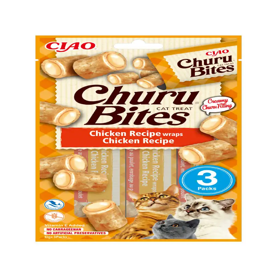 Churu Bocaditos Bites de Pollo para gatos – Multipack 12