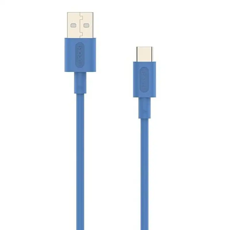 Nubbeh Elisium Cable USB-A a USB-C Tpe 1m 3A Azul